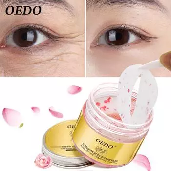 Укрепляющая маска для глаз с пептидом розы, удаляющая темные круги, влажные и яркие ясные глаза, отбеливающий крем против отечности, уход за глазами, антивозрастной крем