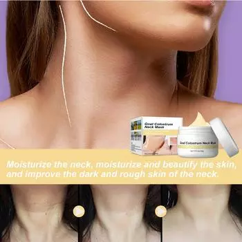 Укрепляющая маска для шеи из овечьего молока, подтягивающая, подтягивающая и украшающая шею, уменьшающая морщины на шее, увлажняющая и увлажняющая маска для шеи One Size белый