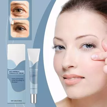 Укрепляющая сыворотка для кожи вокруг глаз Укрепляющий крем для кожи вокруг глаз уменьшает мешки под глазами, морщины, темные круги и мгновенно морщины на лице белый