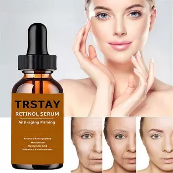 Укрепляющая сыворотка с витамином С и ретинолом, укрепляющая лифтинговая эссенция, смягчает кожу, повышает эластичность, разглаживает морщины, сыворотка для ухода за кожей лица для женщин 5ml