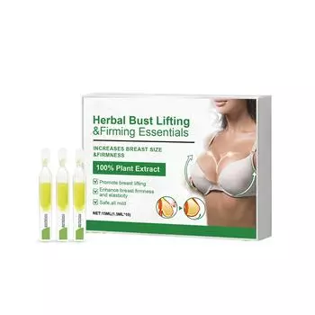 Укрепляющие женские травяные эссенции для груди быстро возвращают жизненную силу и предотвращают обвисание1,5 мл*10 One Size