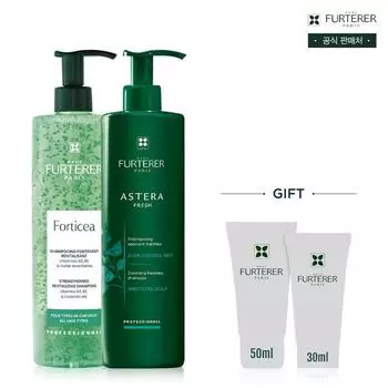 Укрепляющий и охлаждающий шампунь-дуэт для волос