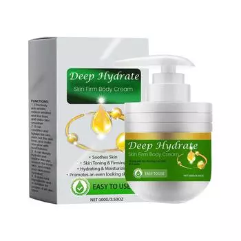 Укрепляющий и питательный крем для тела Глубоко увлажняет и питает кожу Выравнивает тон кожи и разглаживает морщины белый