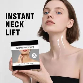 Укрепляющий и подтягивающий патч для улучшения и уменьшения морщин на шее Дышащий и комфортный Укрепляющий и подтягивающий патч для шеи 12 шт. One Size