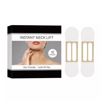Укрепляющий и подтягивающий патч для улучшения и уменьшения морщин на шее Дышащий и комфортный Укрепляющий и подтягивающий патч для шеи 12 шт. One Size