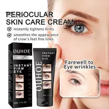 Укрепляющий крем для глаз, мгновенный подтяжка глаз, уменьшение темных кругов, мешков, увлажняющие кремы для глаз, легкая формула, омолаживающее средство против морщин для мужчин, женщин 30ML