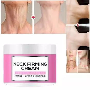 Укрепляющий крем для шеи, антивозрастной увлажняющий крем для шеи, средство для уменьшения двойного подбородка, крем для подтяжки кожи – результаты видны через 3 дня 5g