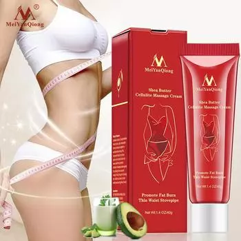 Укрепляющий массажный крем для тела Ши Подтягивает обвисшую кожу Уменьшает отечность Укрепляет изгибы Укрепляет целлюлит Уход за кожей тела 40ml