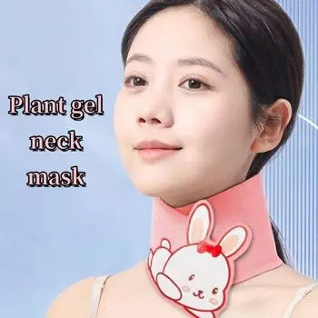 Укрепляющий пояс-обертка для шеи с эфирным маслом, шарф против морщин, многоразовый уход за кожей шеи для женщин pink-rabbit