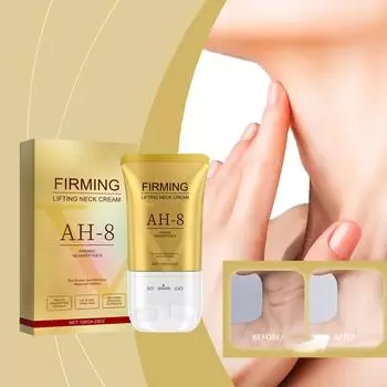 Укрепляющий роликовый крем для шеи специально защищает линии шеи и тонкие морщины. Уход за шеей. Увлажнение. Укрепление и питание. One Size золотой