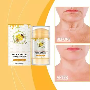 Укрепляющий стик для лица и шеи Bee Face And Neck Firming Stick увлажняет все типы кожи с шелковистой текстурой One Size