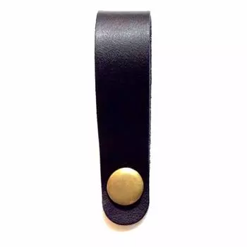 Ukulele Genuine Leather Head Strap BLK strap black perfect for end pin type [KIWAYA] HS-BK (Ukulele ukulele) чёрный