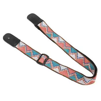 Ukulele Strap Nylon Belt Leather Head Straps with End Button Musical Instrument AccessoriesStyle 3