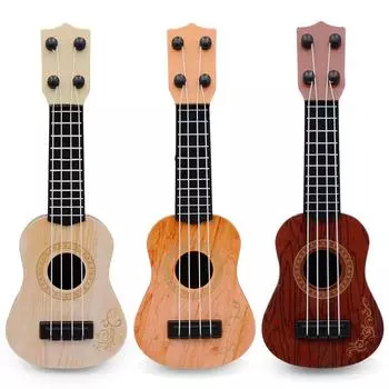 Ukulele Toy Children S Small Guitar Model, Music Enlightenment Instrument Guitar Toy, Mini Four-String Guitar