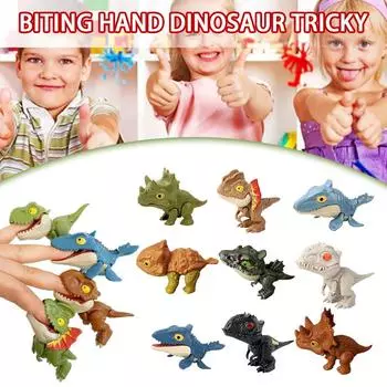Укус руки и пальца динозавра хитрая модель тираннозавра подвижные яйца подарок смешная креативная игрушка с суставами M2U5 Tyrannosaurus A-one-size