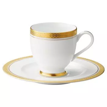 Ультра Белый Шампанское Кофейная Чашка и Блюдце x x C/S [7.5 7.5 7.8см 230г]
