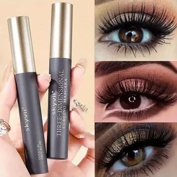 Ультра-черная тушь для ресниц с эффектом придания объема. Водостойкая стойкая формула для всех типов кожи. Увеличивает длину ресниц. 1pc