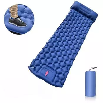 Ультра-легкая надувная подушка для улицы, коврик для сна, автомобильный кемпинг, портативный одноместный коврик для кемпинга, влагостойкий коврик 190*60*5CM