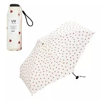 Ультра маленький складной зонт детский зонт Jaggy Heart Off Umbrella Внешние спицы 50 см 160 г Легкий Компактный Тонкий Маленький Мини Легкий Стильный Милый