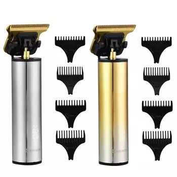 Ультра-мини-триммер для волос с нулевым зазором, стрижка, бритва 0,0 мм, бритва для облысения, мужской станок для бритья золотой