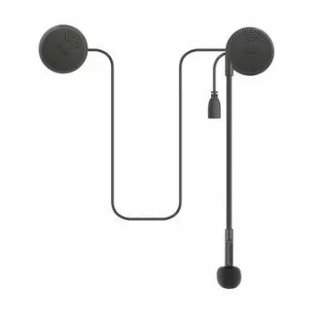 Ультра мотоциклетный интерком мотоциклетный шлем динамик Bluetooth тонкий автоматический ответ IP65 водонепроницаемый вызов мотоциклетный динамик интерком музыка чёрный