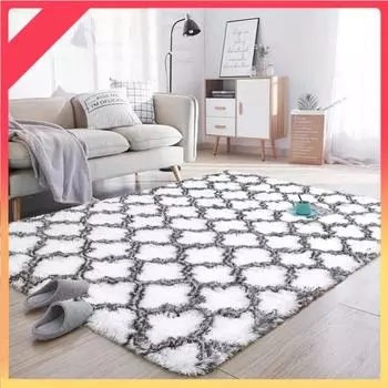 Ультра мягкие современные коврики лохматый коврик для детской комнаты домашний декор плюшевый ковер плюшевый ковер напольный коврик пушистый коврик 40x60cm (make doormat)