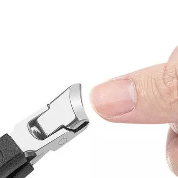 Ультра острые кусачки для ногтей из нержавеющей стали с широким открыванием губок, анти-брызг, триммеры для ногтей на ногах для женщин и мужчин, маникюрный инструмент ONE SIZE