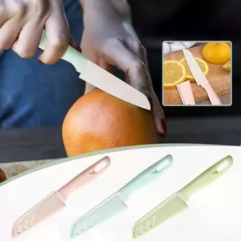 Ультра острый нож для овощей и фруктов, небольшой кухонный нож из немецкой стали с эргономичной ручкой из полипропилена One Size светло-зеленый