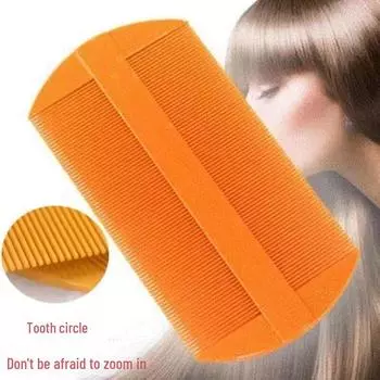 Ультра-плотный гребень от перхоти и вшей: Мягкий, зашифрованный дизайн для взрослых и детей. Утолщенные зубцы удаляют вшей и их яйца, не повреждая кожу головы. Encryption Comb