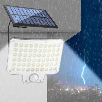 Ультра-яркий солнечный свет с дистанционным управлением Высокая яркость 3 режима освещения Перезаряжаемый Простота установки IP44 Водонепроницаемый солнечный свет для сада и гаража
