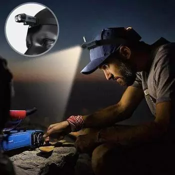 Ультра-яркий светодиодный налобный фонарь с 5 регулируемыми режимами освещения, высокий люмен, водонепроницаемый портативный перезаряжаемый налобный фонарь синий