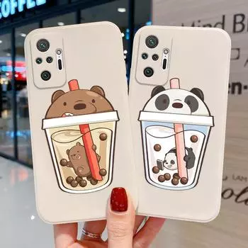 Ультра силиконовый чехол для Samsung A 32 A 12 A51 A52S 5G A53 A33 S20 FE S21 S22 для Xiaomi Redmi Note 11 10 9 8 9S 10S 9T 9A Poco X3 Pro F3 с мультяшным рисунком Samsung A02(M02)