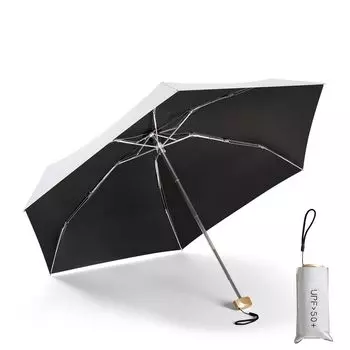 Ультра складной УФ-зонт с ручным управлением, полностью нагревающийся, с УФ-защитой, для солнечной и дождливой погоды, легкий, 190 г, зонт, защита, затененный, экранирующий,