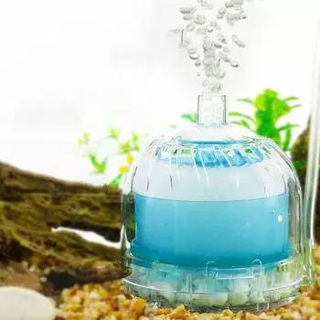 Ультра-тихий фильтр для мини-аквариума, многослойный рыбный стульчик для туалета синий