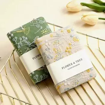 Ультра-толстый вышитый карманный блокнот с нерегулярной вышивкой, студенческий блокнот для записей, дневник жёлтый