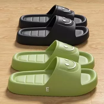 Ультра-удобные тапочки из ЭВА для женщин и мужчин. Нескользящие, быстросохнущие, идеально подходят для использования в помещении и на улице. 36-37 зелёный