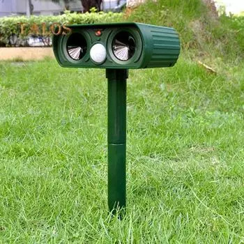 Ультра-вспышка для кошек и собак на солнечной энергии, отпугиватель животных, садовое наружное украшение