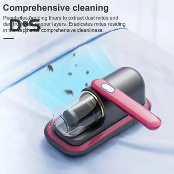 Ультрафиолетовая УФ-лампа для удаления клещей, глубокая стерилизация, фильтр HEPA, перезаряжаемый ручной беспроводной пылесос для матрасов серый