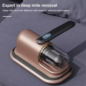 Ультрафиолетовая УФ-лампа для удаления клещей, глубокая стерилизация, фильтр HEPA, перезаряжаемый, беспроводной серый