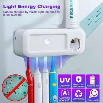 Ультрафиолетовый держатель для зубных щеток, стерилизатор, автоматический дозатор зубной пасты, соковыжималка, набор аксессуаров для ванной комнаты