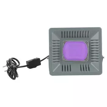 Ультрафиолетовый светодиодный черный свет Алюминиевый сплав 50 Вт 385–400 нм Водонепроницаемость IP65 Черный свет прожектор серый