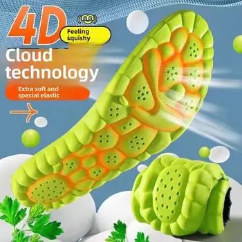 Ультракомфортные и дышащие стельки - 1 пара, мягкая пена, подходят для спортивной обуви и повседневной одежды. 35-36 чёрный