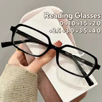 Ультралегкие анти-синий свет очки черная оправа женские HD пресбиопия очки ретро узкая оправа прозрачные очки для чтения 0 леопардовый