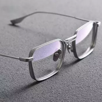 Ультралегкие анти-синий свет очки мужские ретро квадратные очки в металлической оправе женские компьютерные очки чёрный