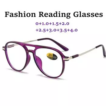 Ультралегкие очки для чтения Beam для мужчин и женщин с защитой от синего света, пресбиопия, модные, модные очки с диоптриями по рецепту 0