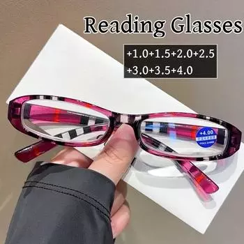 Ультралегкие очки для чтения для женщин и мужчин, модные ретро-очки в полосатой оправе, очки для пресбиопии, оправа из поликарбоната, очки по рецепту с диоптриями 2.0