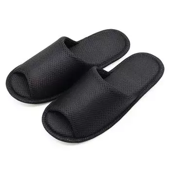 Ультралегкие тапочки Flat Air LL Size [Okumura], сетчатые, моющиеся, тапочки, (черный)