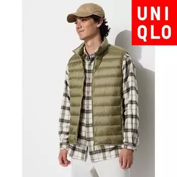 Ультралегкий пуховый жилет Uniqlo Japan 02 LIGHT GRAY/L