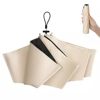 Ультралегкий складной УФ-зонт, полностью складной от солнца, защита от УФ-излучения, защита от теплового удара, подходит как для солнечного, так и для дождливого дня.