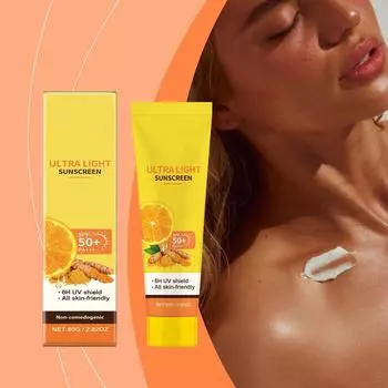 Ультралегкий солнцезащитный крем с физико-химическим эффектом. Полная полоса для чувствительной кожи. Специальный антиоксидант для кожи. One Size